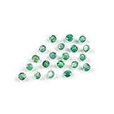 Neerupam collection Natural Green Zambian Emerald AAA Quality 2.5 mm Calibrated Size Faceted Round Shape Loose Gemstone for Jewelry Making