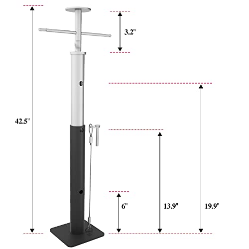 Image of Heavy Duty RV Slide Out Support - Adjusts from 19 inch to 42 inch, 5000 lbs Capacity Each, Set of 2 | Heavy-duty RV slide out stabilizer jacks with 5,000 lbs capacity per support. Adjustable height from 19 inch to 42 inch. Set of 2.