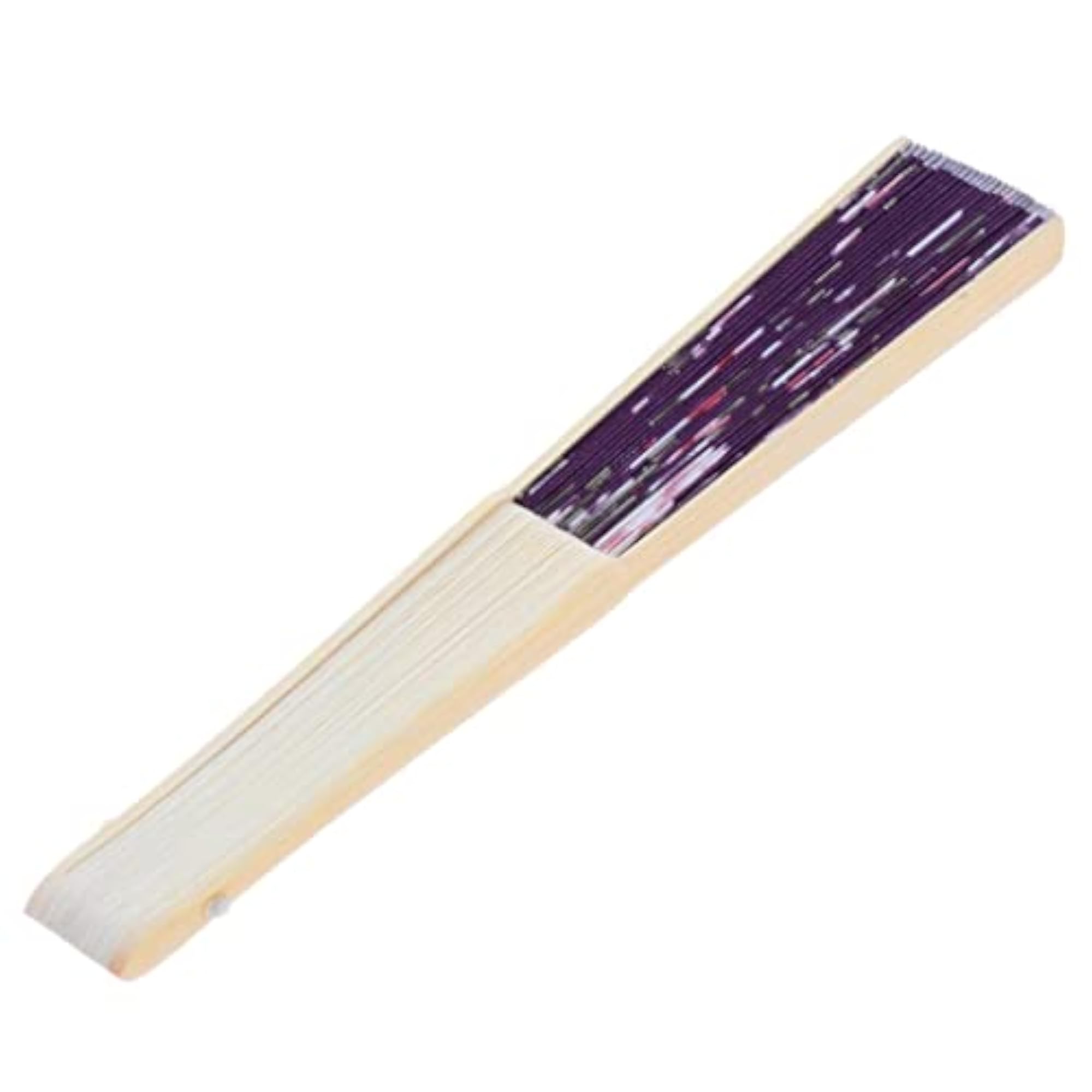 Japanese Vintage Bamboo Silk Fabric Folding Handheld Fan
