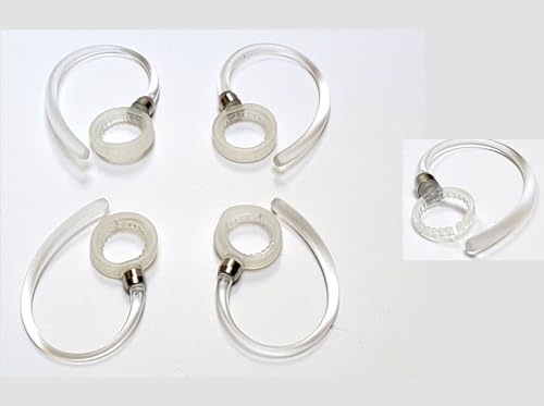 4 ganchos para oreja blancos tamaño estándar para Motorola miniatura 1