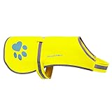 SafetyPUP XD Soft-Shell Waterproof Dog Vest. Hi Visibility, Reflective Jacket with Light Fleece Lining. Ideal in Cooler Climates. Fluorescent Hi Vis Safety Vest to Protect Your PUP (X-Small)