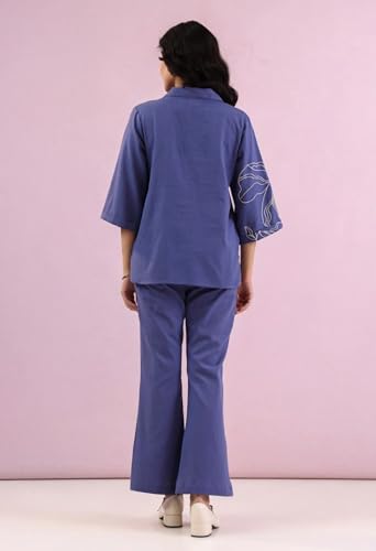 Image of Asmeriyo Women Embroidery Co Ord Set with Side Pocket | Women 2 Pic Kurta Set I Fancy Kurta Set | Stylish Kurti Outfit | Co-Ordination Wear | Festive and Casual wear (212-C-D-19-02)