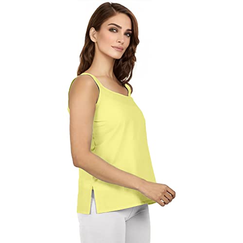 Image of Cotton Short Camisole Non-Stretchable Slip for Women | Short Kurti Slip | Short Camisole | Half-Length Lining | Waist Length Inner | Sameez | Samij(Half Slip)