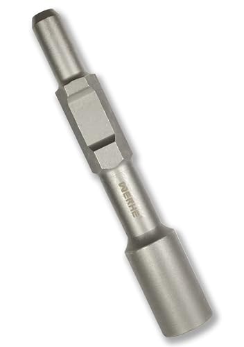 WERHE® 32,5x42x260 mm Destornillador de clavos profesional para insertar picas de tierra profundas - Martillo neumático Destornillador para postes Destornillador hexagonal 30 mm