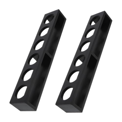 Cabilock 2pcs Wooden Shot Glasses Tray Holder for Glasses for Hawaiian Parties Bars Ktv Home Gatherings Easy to Clean and Maintain Versatile Espresso Wine Cup Rack
