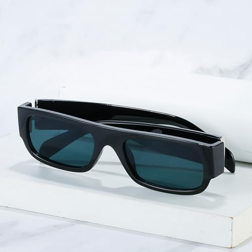 Lunettes de soleil rectangulaires avec monture florale classique