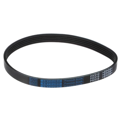 sourcing map 5K201/5PK510 Serpentine Belt 5 Ribs 510mm Length x 18mm Width x 5mm Thick, EPDM Poly V Belt, Micro V-Ribbed Belt for Vehicle