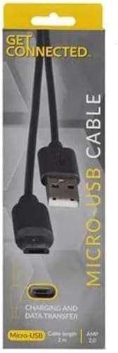Braided 2m Micro USB 2.0 Cable — High-Amp Charging, Tangle-Free