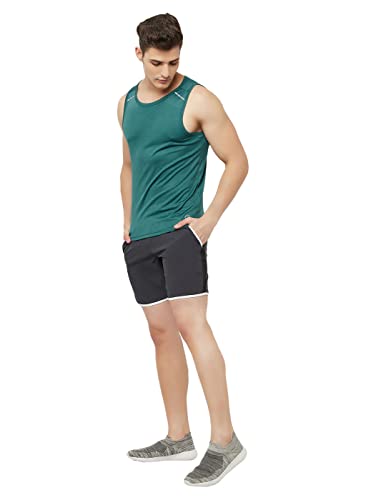 Image of TRUEREVO Men's Light Weight Dryfit Sports Tank Top Vest with Reflective Details for Running, Gym & Training