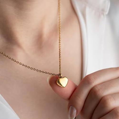 Cremation Jewelry Small Heart Urn Necklace Ashes for Women Men Keepsake Pendant Memorial Human Ash Holder4