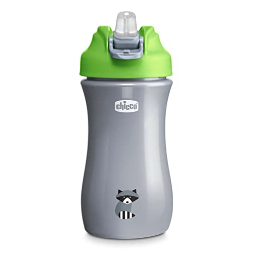 Chicco Pop-up Cup, Bicchiere Antigoccia per Bambini, Pratica Apertura, Beccuccio in Silicone, Chiusura Ermetica, Facile...