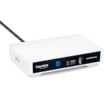 VulTech UPS60PW-DC Rev. 2.1 Bianco Mini UPS 6000mAh 60Watt Gruppo di Continuità Portatile per Router Wireless Modem Telecamera Power Bank Smartphone Input 100-240 VAC USB 5V DC 12V