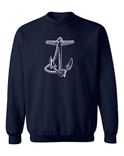 Anchor - Sailor Nautical Boat Youth Fleece Crewneck Sweater
