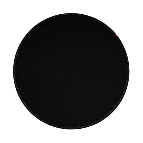 Tapis de souris rond poulet noir antidérapant et étanche