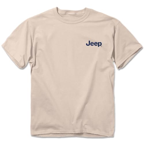 Jeep Duck Trail Blazer Short Sleeve T-Shirt | 100% Ringspun Cotton | Ivory, Jeep Duck Design2