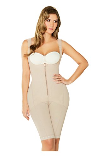 DIANE & GEORDI 2397 Fajas Colombianas Reductoras y Moldeadoras Post Surgery Liposuction Compression Garments Full Body Shaper for Women Beige 4XL - Thumbnail 3
