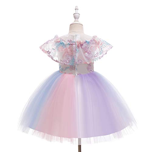 Weileenice Flower Girls Wedding Dress Bridesmaid A-Line Princess Pageant Photo Shoot Prom Holiday Party Tulle Dresses2