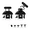 AKNES GuliKit TMR Electromagnetic Joysticks Compatible with DualSense PS5 / DualSense Edge (PS5 Edge) Controller, 720° Adjustable Tension Stick Replacement, with 3 Pairs Height Thumbstick Caps