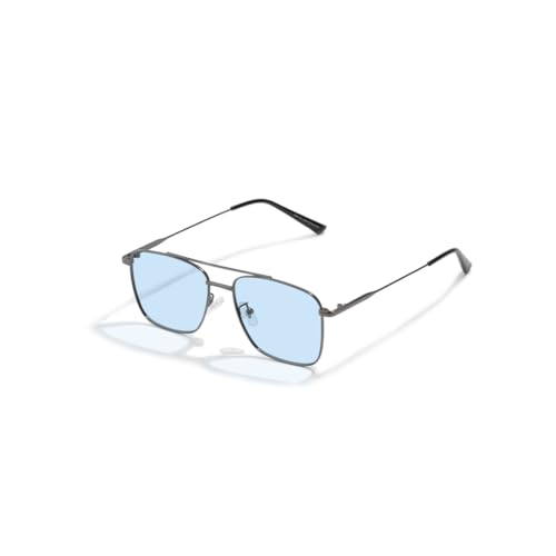 Image of SAM AND MARSHALL VEIN Sunglass I 400% UV Protection I Metal Sunglass I Square Sunglass I Double Bar I Unisex