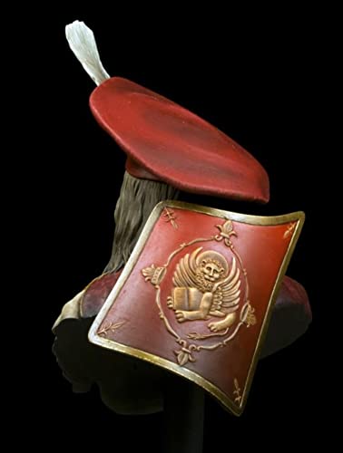 Figura de resina sin pintar y sin montar Venetian Admiral Bust 1:10 miniatura 3