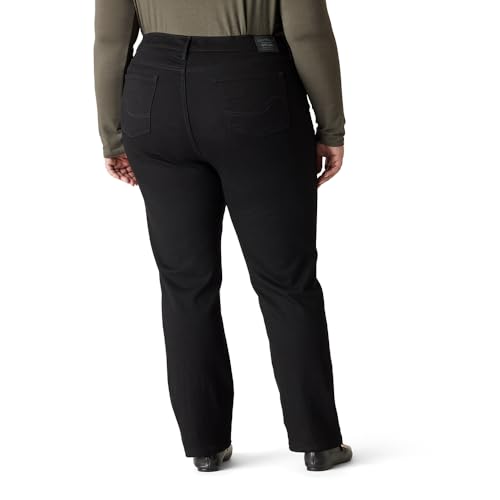 Levi Strauss Signature Women's Modern Straight Jeans Mid-Rise Stretch Denim (Standard and Plus), (New) New Black Opal, 10 Short3