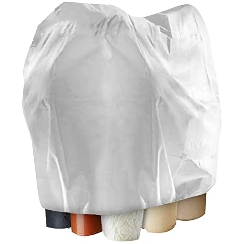 bonna 1 Pcs garden plant winter protection covers, (240 * 200CM) Outdoor Fleece Frost Protection covers for Plants with Drawstring, Rip Resistant Patio Plant Warming Fleece Jacket Cover