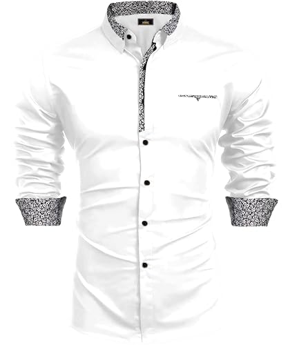 Image of Mens Shirt | Black Cotton Blend Casual | Regular Fit | Full Sleeve | Printed Spread Collar | Solid Plain Style | Summer Office Wear | Stylish Shirt for Men