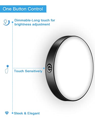 image for WILLED Tap Light Rechargeable, 6000K Dimmable Touch Light Buit-in 1000