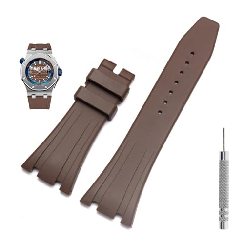 Bande de surveillance 27mm caoutchouc noir étanche pour montre homme