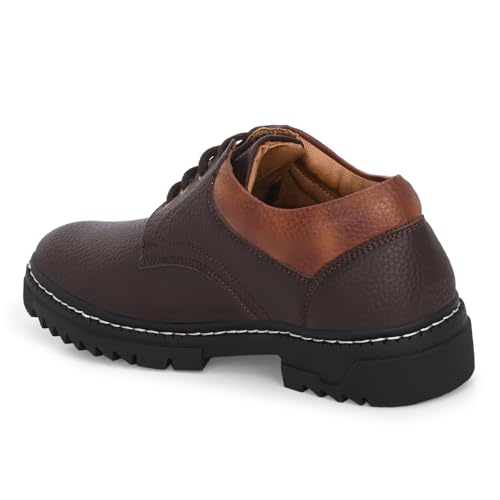 Image of Centrino Lace-Up Men's Formal Shoe | Stylish with Soft Cushioned Insole | Sleek Lace-Up Design for Formal Look | Durable with Anti-Skid Sole | Ideal for Office Wear (9290)