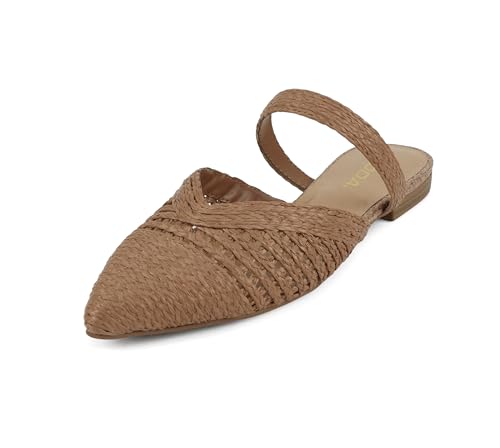 Soda Eladio ~ Women Pointed Toe Geometric Cut Slip-On Pumps2