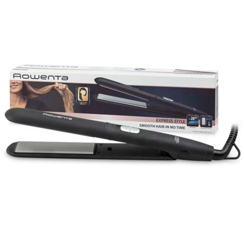 Rowenta Express Style SF1810 - Plancha pelo, revestimiento cerámico turmalina, 2 temperaturas, placas extralargas, calentamiento rápido,...