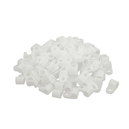 Aexit Accesorios Audio Video Nylon Clip Sujeción 100 pcs miniatura 1
