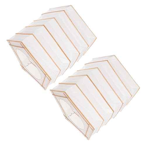 ULDIGI 2個折りたたみ可能な長方形和風紙ランタン 軽量で収納簡単な折り畳み式ペンダントシェード 室内パーティー 結婚式 ホームデコレー