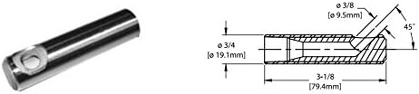 Kennametal 1914460 3/8" Bore Dia Tungsten Carbide 45 Deg angle nozzle