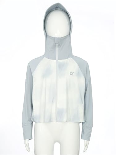 Kids Girls Boys Outdoor Hoodie Sun Protective Clothing Zipper High Neck Jacket Summer Casual Outerwear3