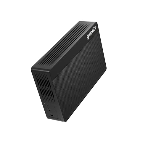 Image of GEONIX PowerShell S7 6TB External Hard Drive 3.5 inch USB 3.1 SATA HDD with 12V External Power Adapter, Up to 5Gbps UASP, Shockproof, PC /Mac /Laptop /Xbox Compatible, 3-Year Warranty (Black)