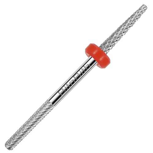 BITNBITH Nail Drill Bit Double Heads Cuticle Nail Drill Bit 3/32" Professional Tungsten Carbide Nail Bit,Safety for Nail Prepare,Dead Skin Cleaner,Manicure Pedicure Nail Supplies Home Salon,Fine