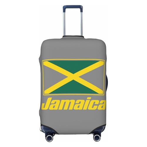 Jamaican flags Print Fashionable Suitcase Cover Personalized Luggage Protector for Travel and Business