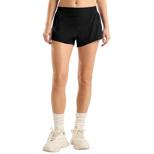 MCEDAR Women's Low Waisted Athletic Shorts 2.5