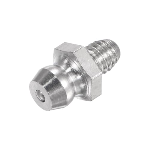 Image of uxcell 4Pcs Metric Stainless Steel Straight Grease Fitting M5 x 0.8mm Thread Hydraulic Grease Fitting Accessories