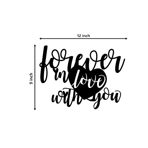 eCraftIndia Forever In Love With You Wooden Wall Decor for Living Room Bedroom| Home Wall Decor Item| Wall Art for Home Decor| Valentine Gift for Girlfriend Boyfriend Husband Wife Valentine Decoration 4 31wE4a4pMES