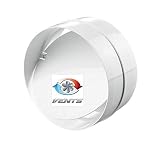 Backdraft Shutter/Coupler - for Ducting - (1 Pack) Fans - 100mm 4'' Round PVC -...