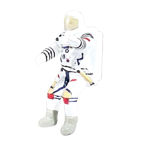 Fancyes 1/64 Scale Astronaut Figurines Spaceman Model Statue Mini Astronaut Toys for Diorama Miniature Scene Decoration Layout, Flying