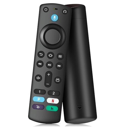 Ersatz-Sprachfernbedienung Passend für Fire Smart TV Cube, TV Stick 4K Max/4K (1. und 2. Generation), Stick (2. und 3. G...