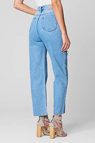 [BLANKNYC] Womens Five Pocket Ribcage Straight Leg Jean with Rips, Comfortable Pants & Designer ClothingJeans2