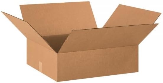 (3 Pack) 18x18x6 Size Shipping and Packing Box, Kraft