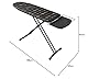 Laurastar Bügelbrett Comfortboard Glasses, 38cm x 120cm, 100 % Baumwolle, Für meisten Dampfbügelstationen geeignet ist, Verstellbar höhe, Universal-Bügeleisenablage, 7.3Kg, Bequeme Lagerung