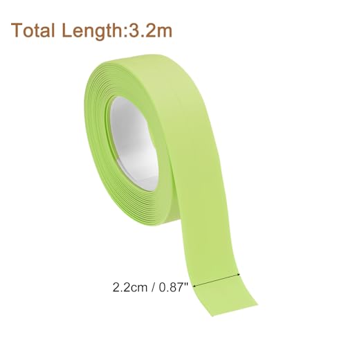 Image of uxcell 4 Rolls Green Caulk Sealant Strip Waterproof Self Adhesive 0.87 inch x 10.5Ft Toilet Caulk Tape, Bathtub Caulk Sealing Strip for Kitchen Countertop, Sink, and Floor Edge Protector