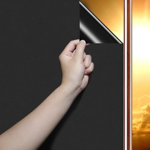 DARUITE Vinilo Opaco para Cristales Negro Vinilo Ventana